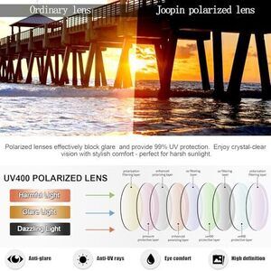 POLARIZED SUNGLASSES UV400 TRENDY SQUARE SHADES FOR MEN WOMEN RETRO SUN GLASSES
